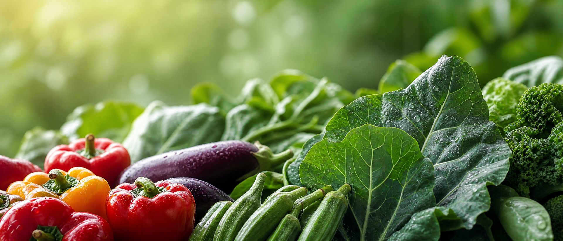 Fresh African greens harvest